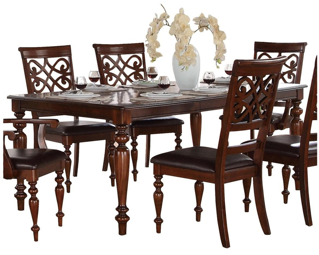 Homelegance Creswell Dining Table in Dark Cherry 5056-78 image