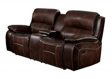 Load image into Gallery viewer, Homelegance Furniture Mahala Power Double Reclining Loveseat in Brown 8200BRW-2PW image
