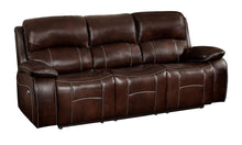 Load image into Gallery viewer, Homelegance Furniture Mahala Double Reclining Sofa in Brown 8200BRW-3 image
