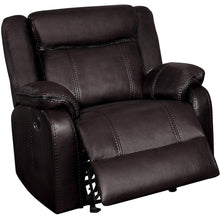 Load image into Gallery viewer, Homelegance Furniture Jude Glider Recliner Chair in Brown 8201BRW-1 image
