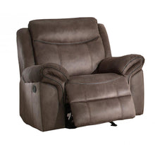 Load image into Gallery viewer, Homelegance Furniture Aram Glider Reclining Chair in Dark Brown 8206NF-1 image
