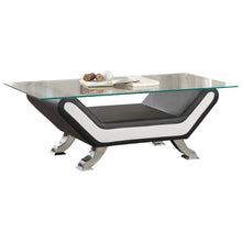 Load image into Gallery viewer, Homelegance Furniture Veloce Cocktail Table in Black/Ivory 8219-30 image
