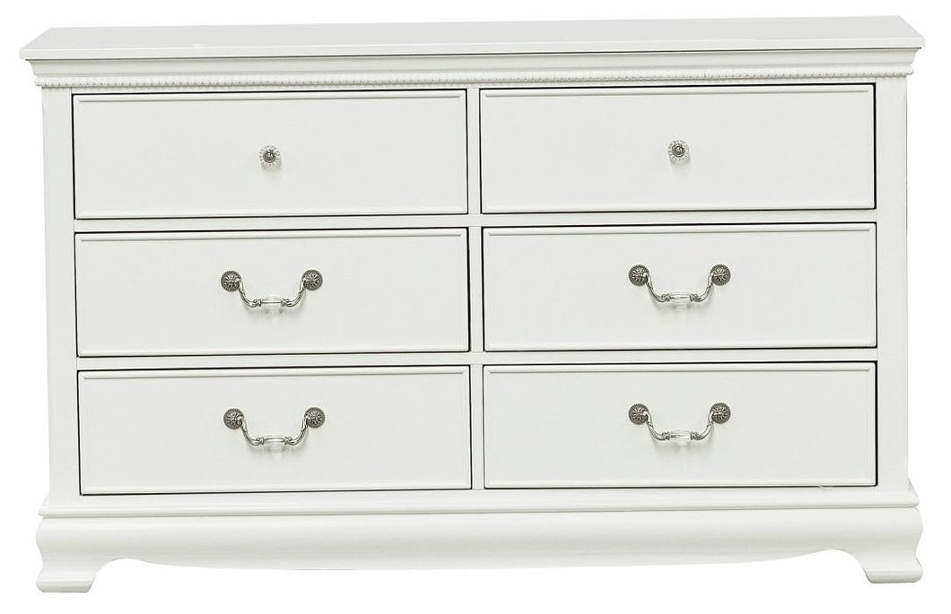Homelegance Lucida 6 Drawer Dresser in White 2039W-5 image