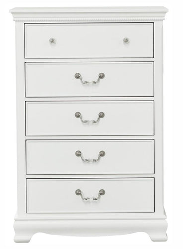 Lucida 5 Drawer Chest in White 2039W-9 image
