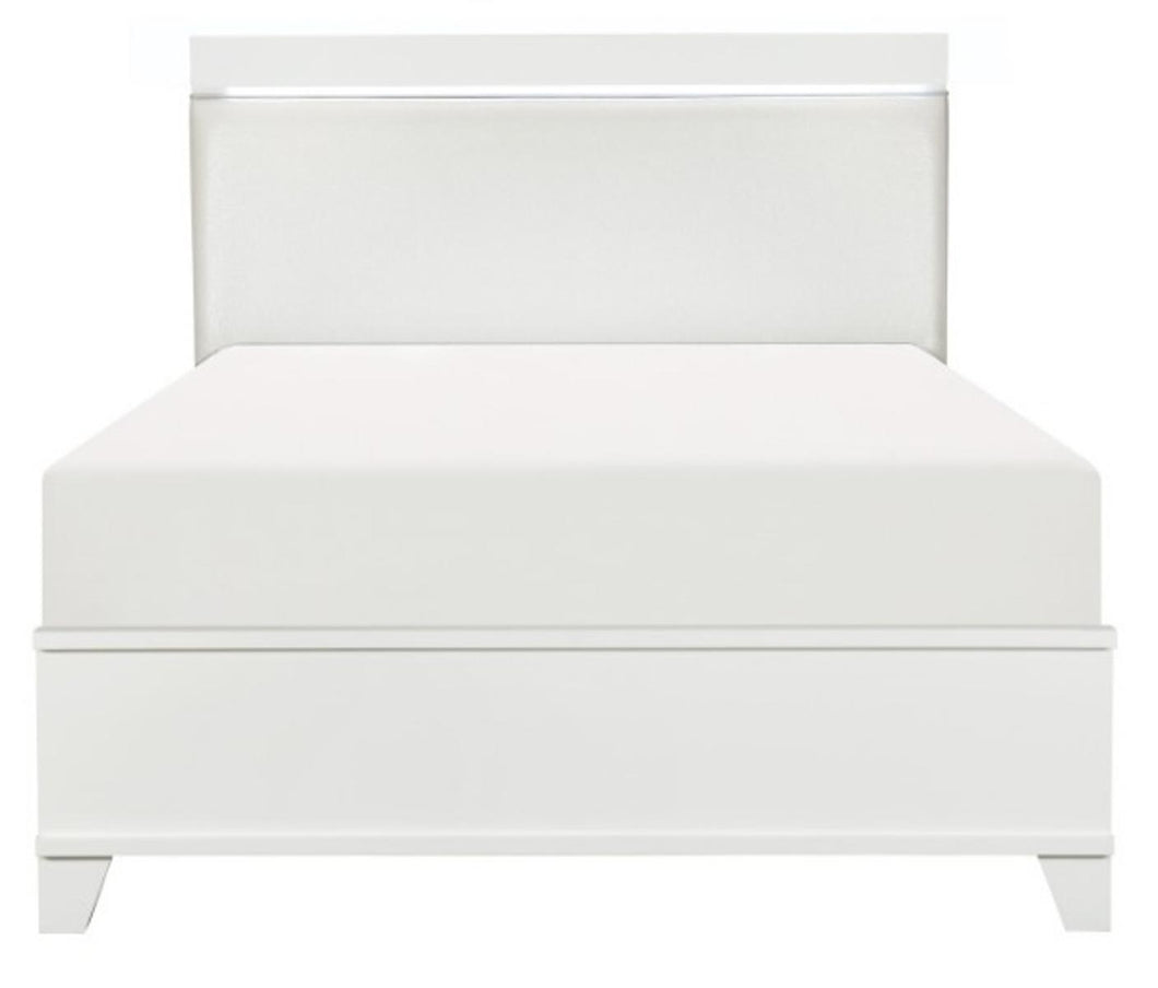 Homelegance Kerren Queen Platform Bed in White 1678W-1* image