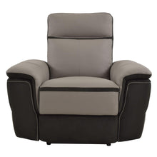 Load image into Gallery viewer, Homelegance Furniture Laertes Power Reclining Chair in Taupe Gray 8318-1PW image

