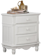 Load image into Gallery viewer, Homelegance Clementine 3 Drawer Night Stand in White B1799-4 image
