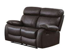 Load image into Gallery viewer, Homelegance Furniture Pendu Double Reclining Loveseat in Brown 8326BRW-2 image
