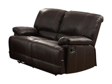 Load image into Gallery viewer, Homelegance Furniture Cassville Double Reclining Loveseat in Dark Brown 8403-2 image
