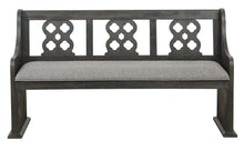 Load image into Gallery viewer, Homelegance Arasina Bench with Curved Arms in Dark Pewter 5559N-14A image
