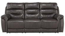 Load image into Gallery viewer, Homelegance Furniture Lance Power Double Reclining Sofa with Power Headrests in Brown 9527BRW-3PWH image
