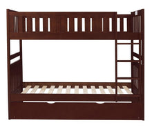 Load image into Gallery viewer, Homelegance Rowe Twin/Twin Bunk Bed w/ Twin Trundle Bed in Dark Cherry B2013DC-1*R image
