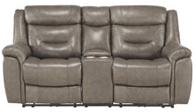 Load image into Gallery viewer, Homelegance Furniture Danio Power Double Reclining Loveseat with Power Headrests in Brownish Gray 9528BRG-2PWH image
