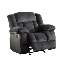 Load image into Gallery viewer, Homelegance Furniture Laurelton Glider Reclining Chair in Charcoal 9636CC-1 image
