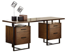 Load image into Gallery viewer, Homelegance Sedley Writing Desk with Two Cabinets in Walnut 5415RF-15* image
