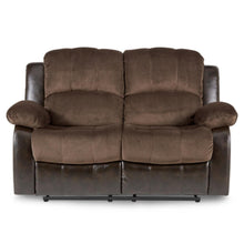 Load image into Gallery viewer, Homelegance Furniture Granley Double Reclining Loveseat in Chocolate 9700FCP-2 image
