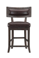Load image into Gallery viewer, Homelegance Oxton Counter Hight Chair in Dark Cherry (Set of 2) image
