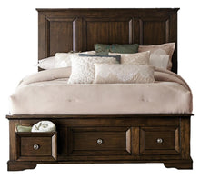 Load image into Gallery viewer, Eunice Queen Platform Bed with Footboard Storage in Espresso 1844DC-1*
