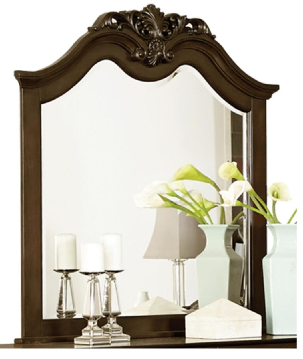 Homelegance Mont Belvieu Mirror in Dark Cherry 1869-6 image