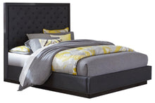 Load image into Gallery viewer, Homelegance Larchmont King Upholstered Platform Bed in Charcoal 5424K-1EK* image
