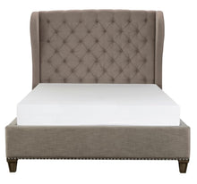 Load image into Gallery viewer, Vermillion Queen Upholstered Panel Bed in Gray 5442-1* image
