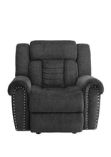 Load image into Gallery viewer, Homelegance Furniture Nutmeg Glider Reclining Chair in Charcoal Gray 9901CC-1 image
