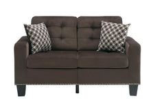 Load image into Gallery viewer, Homelegance Furniture Lantana Loveseat in Chocolate 9957CH-2 image
