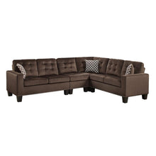 Load image into Gallery viewer, Homelegance Furniture Lantana 2-Piece Reversible Sectional in Chocolate 9957CH*SC image
