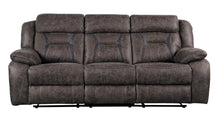 Load image into Gallery viewer, Homelegance Furniture Madrona Double Reclining Sofa in Dark Brown 9989DB-3 image
