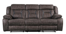 Load image into Gallery viewer, Madrona Double Reclining Sofa in Dark Brown 9989DB-3
