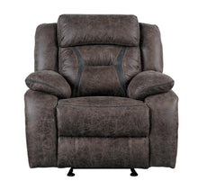 Load image into Gallery viewer, Homelegance Furniture Madrona Glider Reclining Chair in Dark Brown 9989DB-1 image
