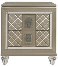 Load image into Gallery viewer, Homelegance Furniture Youth Loudon 2 Drawer Nightstand in Champagne Metallic B1515-4 image
