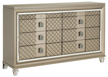 Load image into Gallery viewer, Homelegance Furniture Loudon 8 Drawer Dresser in Champagne Metallic 1515-5 image
