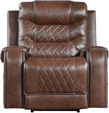 Load image into Gallery viewer, Homelegance Furniture Putnam Power Reclining Chair in Brown 9405BR-1PW image
