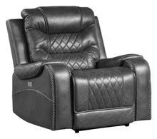 Load image into Gallery viewer, Homelegance Furniture Putnam Power Reclining Chair in Gray 9405GY-1PW image
