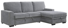 Load image into Gallery viewer, Homelegance Furniture Morelia 2pc Sectional with Pull Out Bed and Right Chaise in Dark Gray 9468DG*2RC2L image
