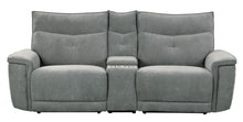 Load image into Gallery viewer, Homelegance Furniture Tesoro Power Double Reclining Loveseat in Dark Gray 9509DG-2CNPWH* image
