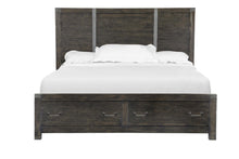 Load image into Gallery viewer, Magnussen Abington California King Panel Storage Bed in Weathered Charcoal image
