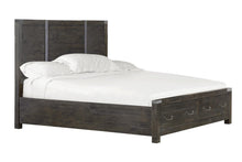 Load image into Gallery viewer, Magnussen Abington California King Panel Storage Bed in Weathered Charcoal
