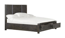 Load image into Gallery viewer, Magnussen Abington King Panel Storage Bed in Weathered Charcoal
