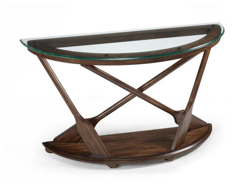 Magnussen Beaufort Demilune Sofa Table in Dark Oak image