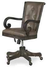 Load image into Gallery viewer, Magnussen Bellamy Fully Upholstered Swivel Chair in Peppercorn

