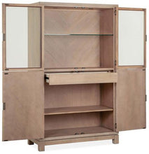 Load image into Gallery viewer, Magnussen Furniture Ainsley Display Cabinet in Cerused Khaki
