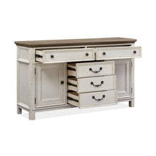 Load image into Gallery viewer, Magnussen Furniture Bellevue Manor Buffet in White Weathered Shutter
