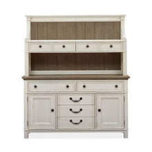 Load image into Gallery viewer, Magnussen Furniture Bellevue Manor Buffet with Hutch in White Weathered Shutter image
