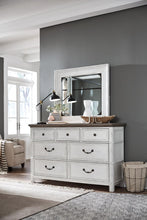 Load image into Gallery viewer, Magnussen Furniture Bellevue Manor Mirror in Weathered Shutter White
