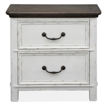 Load image into Gallery viewer, Magnussen Furniture Bellevue Manor Nightstand in Weathered Shutter White image
