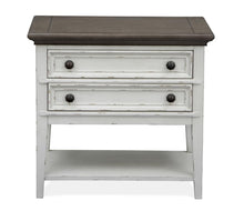 Load image into Gallery viewer, Magnussen Furniture Bellevue Manor Open Nightstand in Weathered Shutter White image
