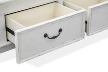 Load image into Gallery viewer, Magnussen Furniture Bellevue Manor Queen Storage Bed in Weathered Shutter White
