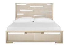 Load image into Gallery viewer, Magnussen Furniture Chantelle California King Panel Storage Bed in Champagne

